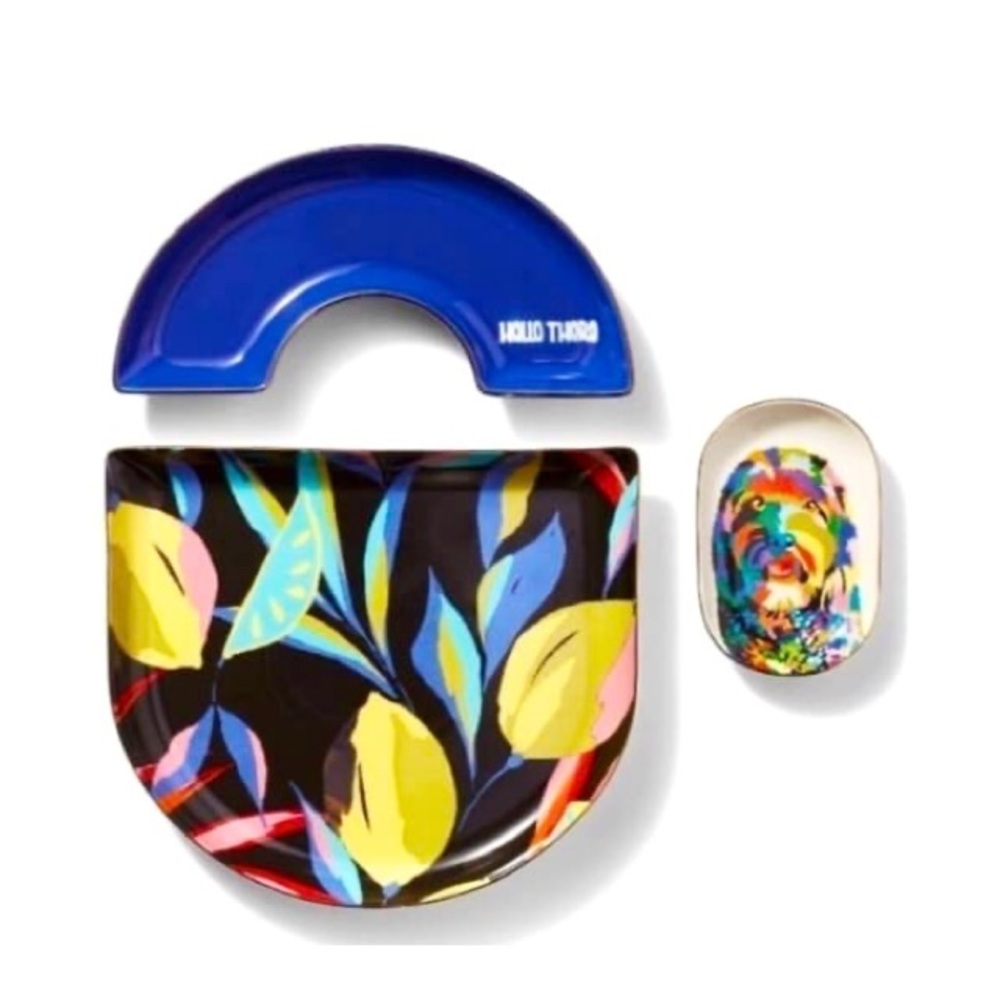 NWT : Tabitha Brown x Target : blue & pink ‘hello there’ floral nesting trays